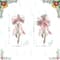 Glitzhome® 32" Whimsical Red & Green Ribbon Christmas Bows, 9ct.
